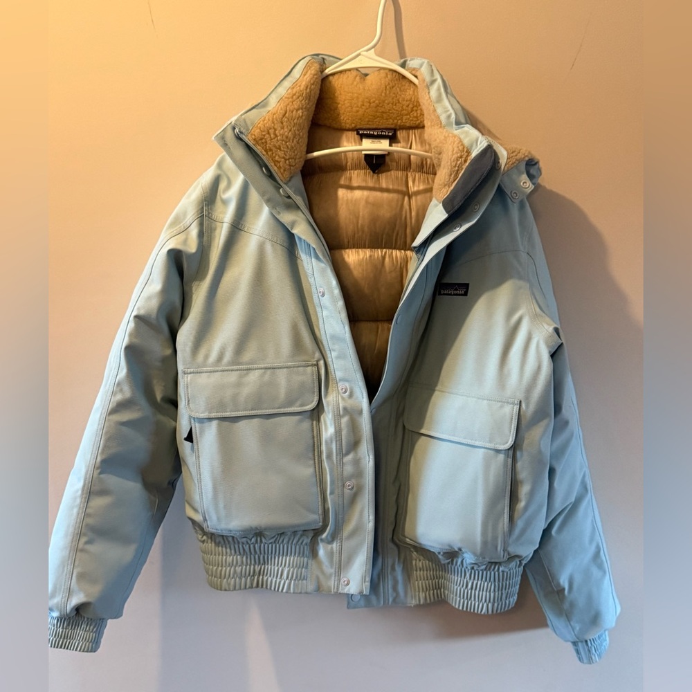 Patagonia Light Blue Down Coat